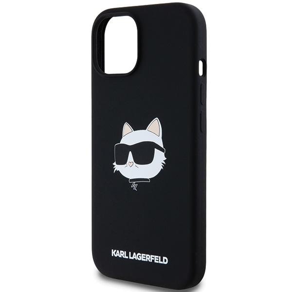 Karl Lagerfeld Klhmp15Mschpplk Iphone15 Plus / 14 Plus 6.7 Czarny/Black Hardcase Silicone Choupette Head Magsafe