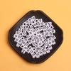 White Black Pendants Handcrafts Beading Material DIY 26 Letters Beads Bracelets Phone Chain 5.5mm Acrylic Big Hole Necklace  DIY Jewelry Accessories