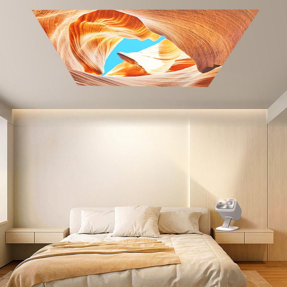 Восстановленный умный проектор Lenovo Xiaoxin 100P, 850 ANSI, 1080P, HDR10, WiFi 6, динамик 2*5 Вт, автоматическая коррекция трапецеидальных искажений