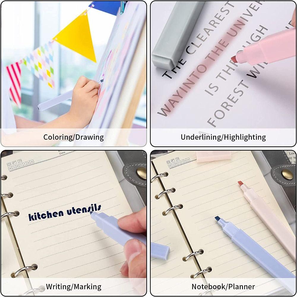 Канцелярские товары Флуоресцентный маркер Школьные офисные принадлежности Маркеры Ручки Маркер Пастельные маркеры