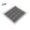 Durable Kitchen Chair Pad Cotton Linen with Ties, Square Summer Seat Lace Breathable Office Mat Trim, 15.75" x Washable for Dining Solid Wood