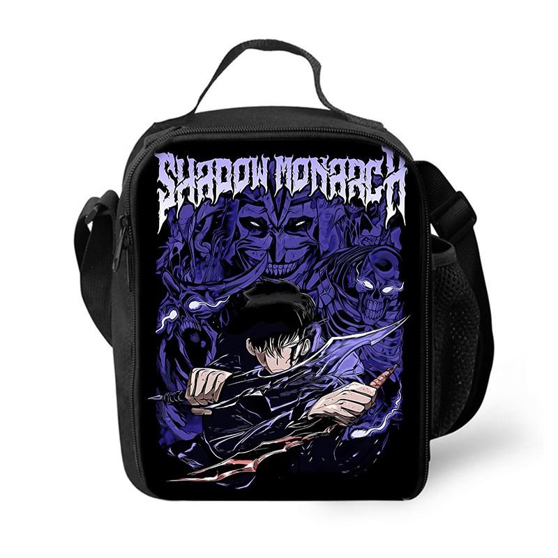Stylish PVC Lunch Tote Bag Office Workers Students - Crossbody Insulated Cooler Streetwear Design