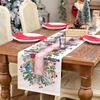 Nutcracker Flower Tree Table Clothing 13x72IN Christmas Decoration  Home Party