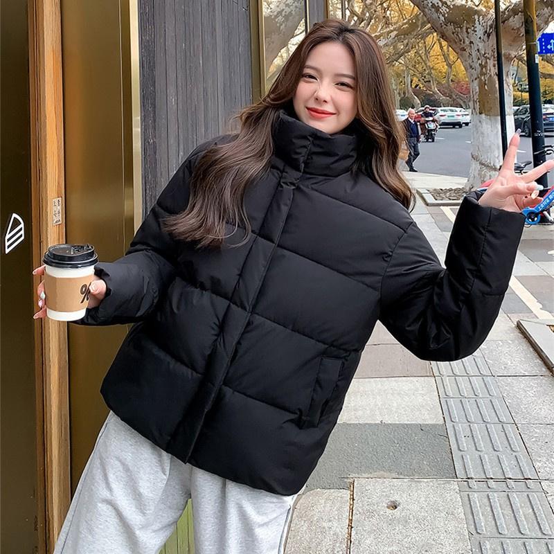 Женская куртка Зимняя стоячая куртка-пуховик с хлопковой подкладкой Приталенная универсальная теплая уютная уличная одежда Пальто Парки