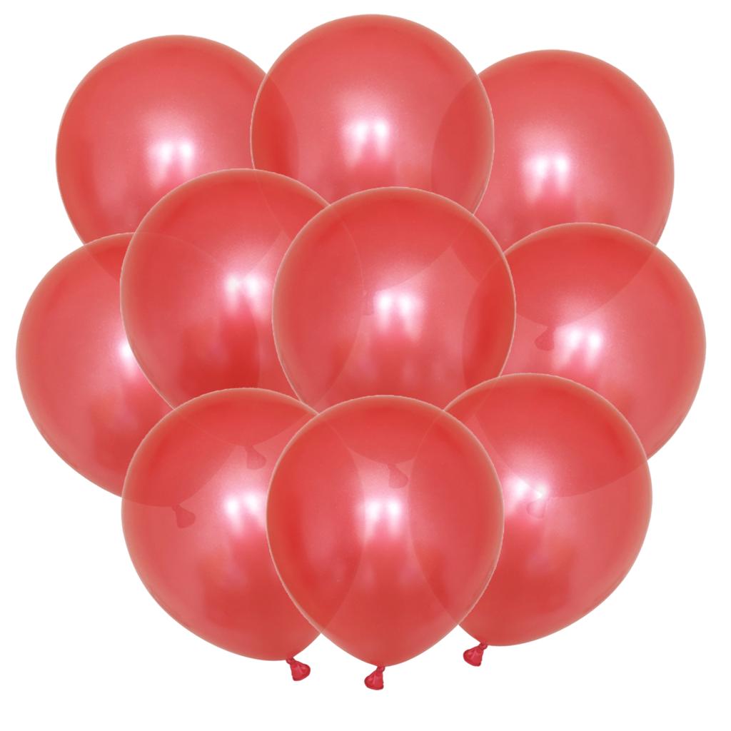 10PCS Gold Silver Metal Latex Confetti Balloons Baby Shower Wedding New Year Birthday Party Decorations Matte