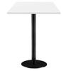 60 X 60 Cm High Table - Rome Model, Plain White