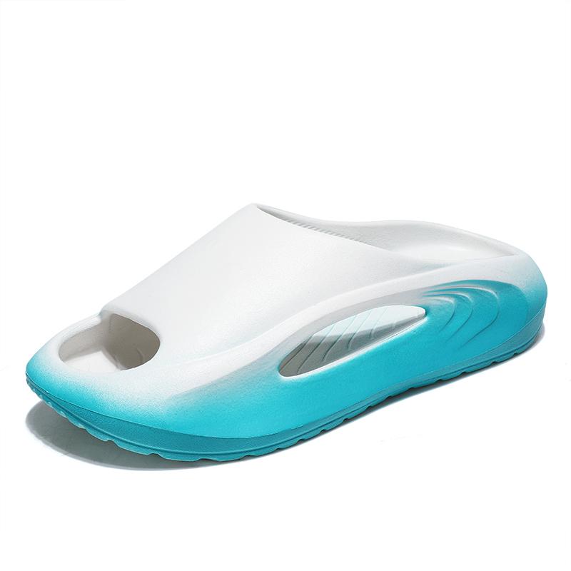 Модные дизайнерские новые мужские и женские нескользящие удобные сандалии для пар, летние пляжные тапочки на платформе, повседневная домашняя обувь для ванной