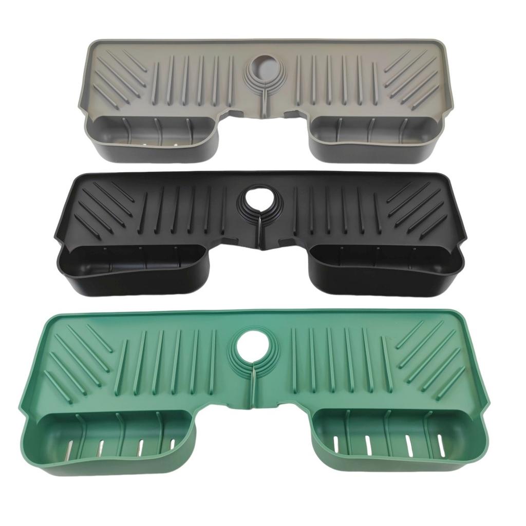 Подставка для поддона с ручкой крана и раковиной, силиконовый коврик для крана, держатель для губки для мыла для кухонной раковины, аксессуары, гаджеты