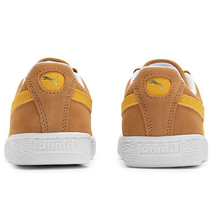 Puma Замшевые Классические XXI Унисекс Песочно-желтые Белые Повседневные Кроссовки 374915-53