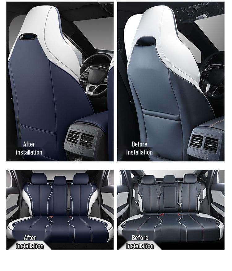 BYD Destroyer 05 Car Seat Cushion - Four Seasons, Full Surround, Five-Seat, Cartoon Design, Fits 22 Models