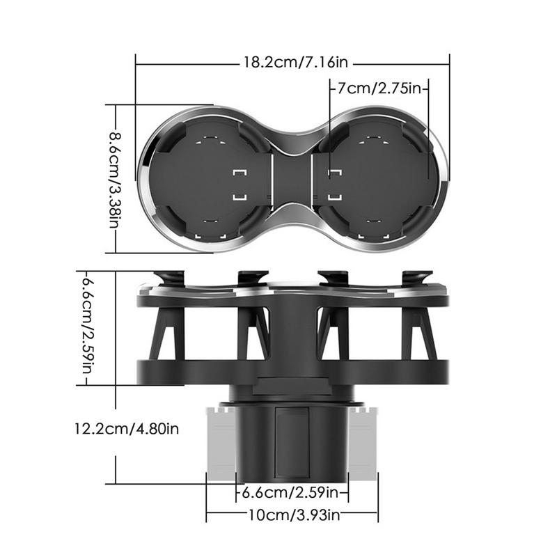 Автомобильный подстаканник Многофункциональный подстаканник с регулируемым монтажным основанием Подстаканник Автомобильный держатель для бутылок Подстаканник