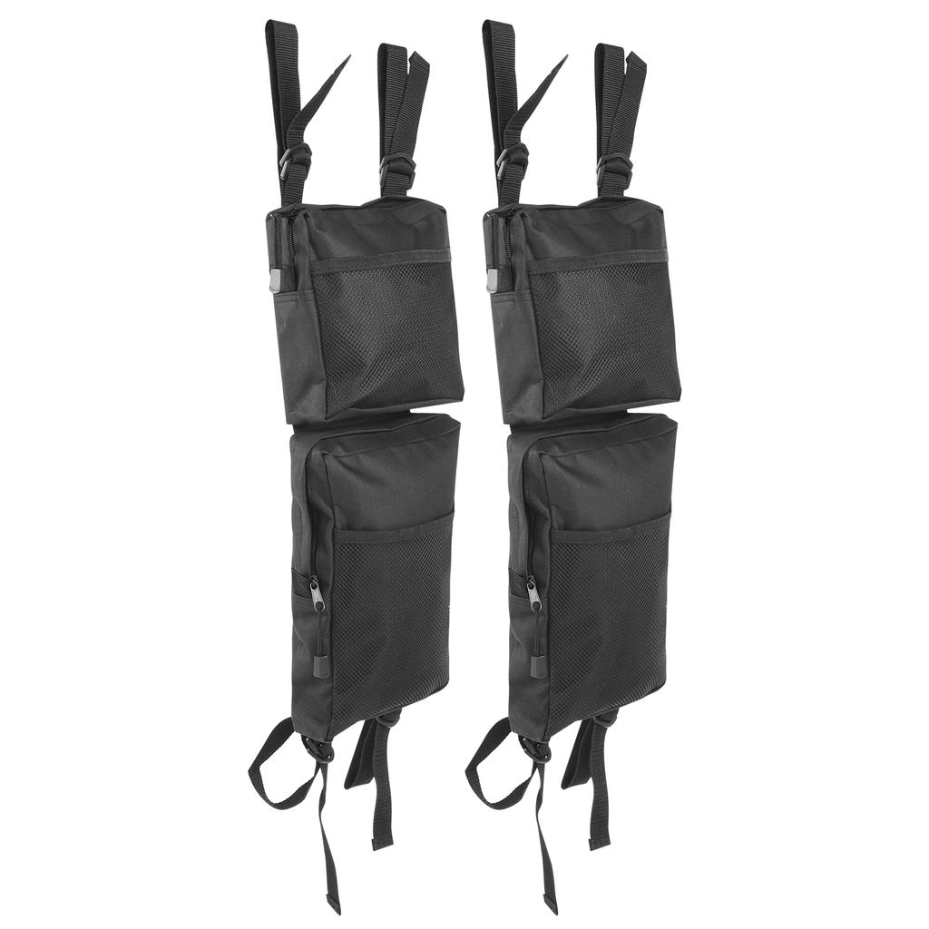 2pcs ATV Saddle Bag MultiFunction Outdoors Rear Pack Luggage Storage Tool Snowmobile