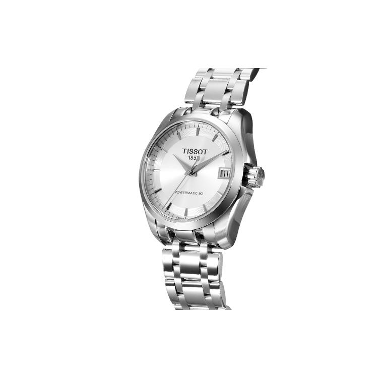 Tissot Kutu Collection Автоматический Механический Механизм Водонепроницаемость 100 м Женские Часы 32 мм Серебристый Циферблат T035.207.11.031.00