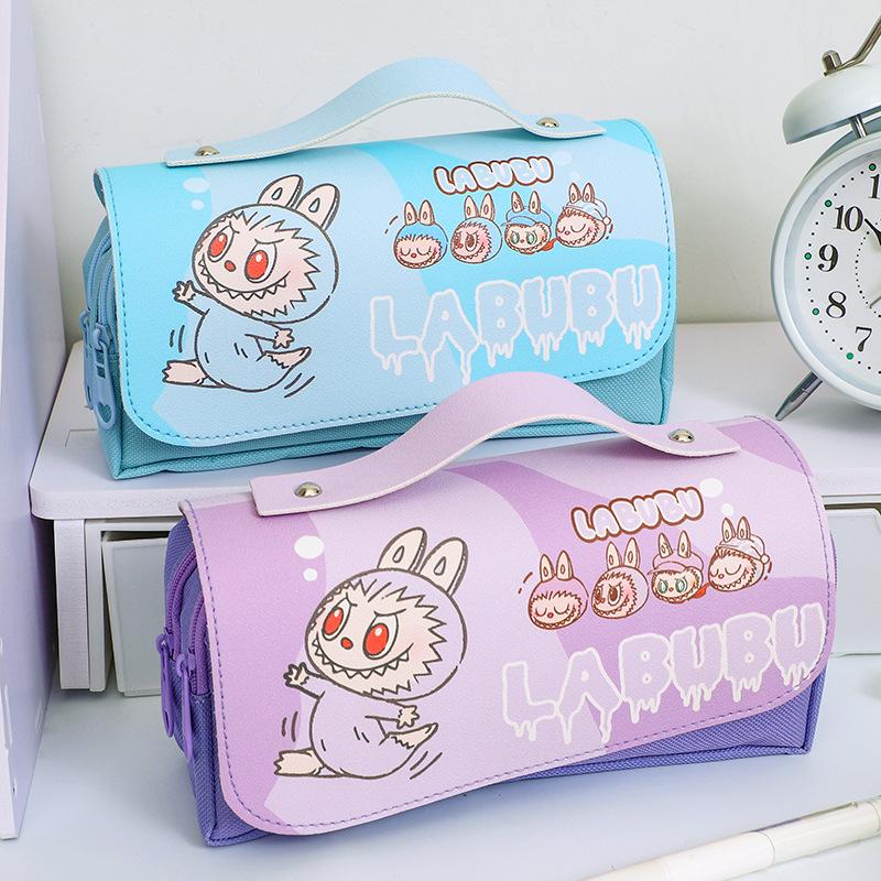 Канцелярский пенал большой вместимости, высокой ценности, пенал для девочек, студенческий, милый мультяшный пенал