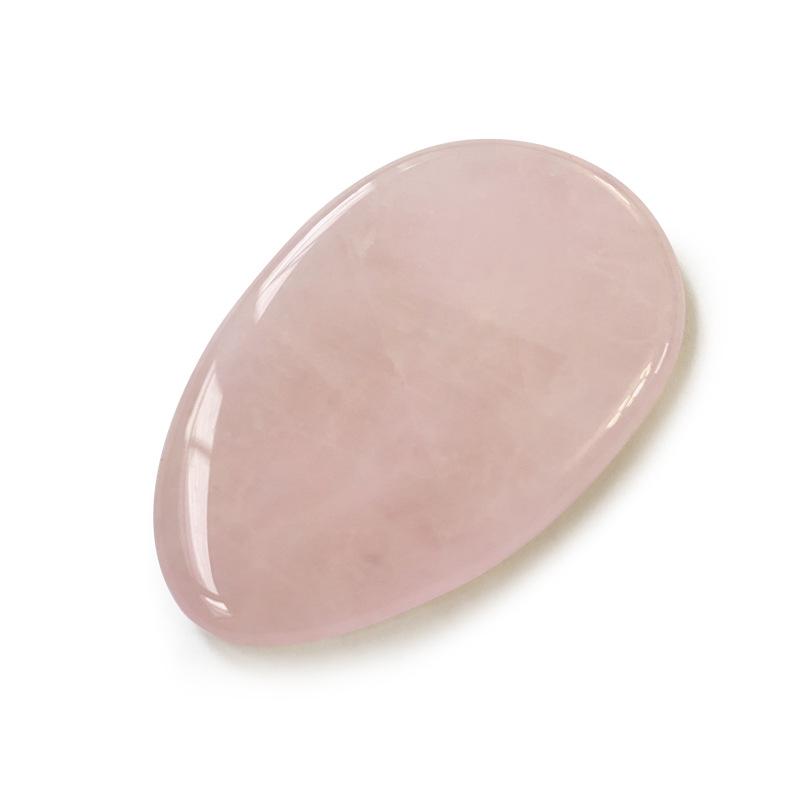 Набор Гуа Ша из розового кварца в форме сердца и роллер для лица из нефрита