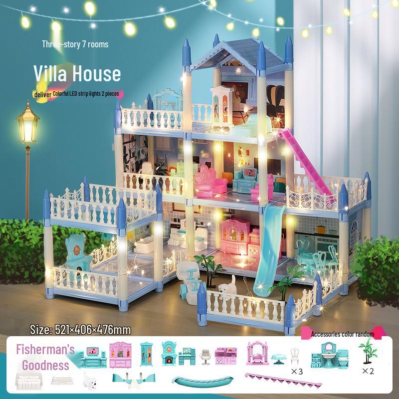 Игровой набор Кукольный домик Замок принцессы: Пазл Вилла для девочек