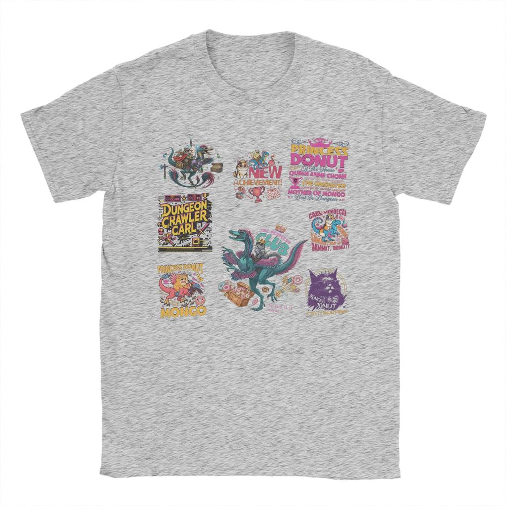 Beach Dungeon Crawler Carl Retro Fashion T Shirts  100 Cotton Tee Shirt for Men Y2K Casual Wholesale Short Sleeve Clothes