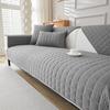 1pc Plain Simple Solid Quilted Anti-Slip Sofa Cover, Sofa Slipcover Furniture Protector for Bedroom Office Living Room Home Deco