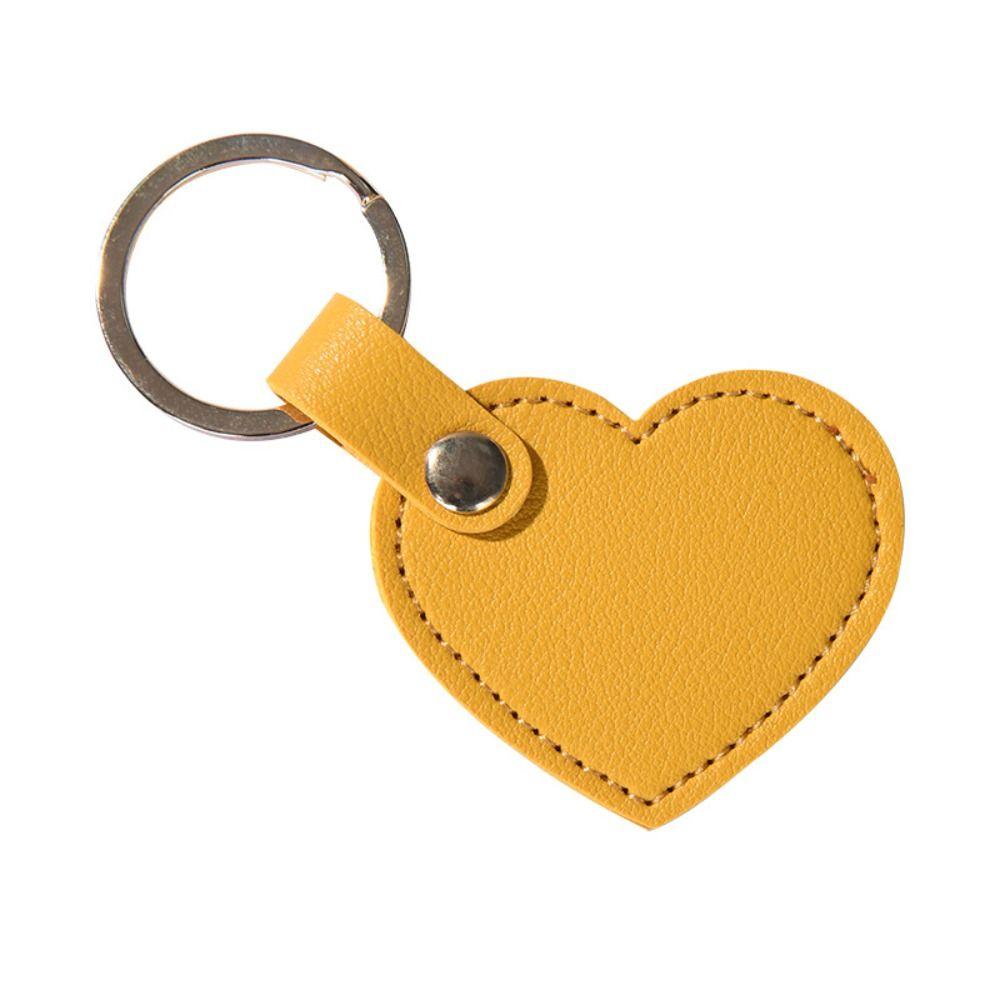 Модный Брелок в Форме Сердца Держатель для Ключей Автомобиля Цветной Подвеска Классический Кожаный Брелок-Сердце Детский