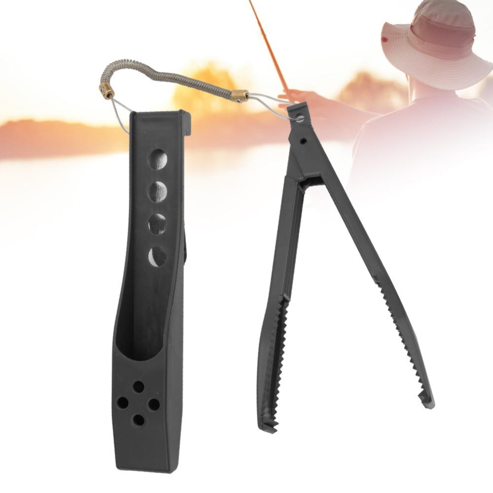 Anti-Skid Handle Fish Lip Gripper with Sleeve Fishing Pliers Fish Gripper Long Distance Fishing