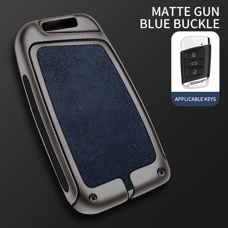 Металлический чехол для ключа автомобиля VW для Volkswagen Tiguan MK2 Magotan Passat B8 CC для Skoda Superb A7 Shell Fob брелок аксессуары