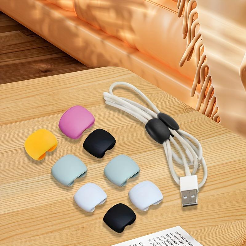 30pcsCable Holder Clip Data Cable Organizer Storage Buckle Travel Data Cable Hub Headphone Charging Cable Winding Storage Buckle