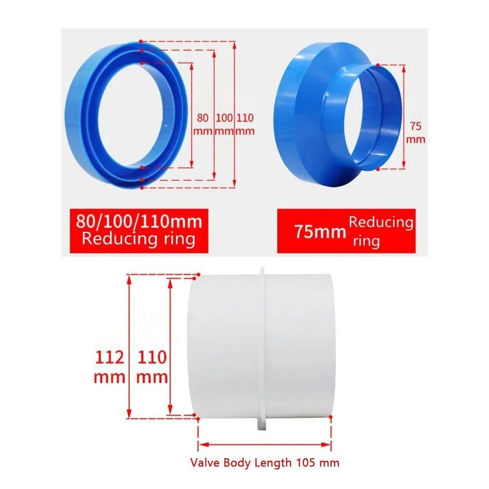 1Pcs PVC Exhaust Fan 75/110mm Ventilation Grill  for Bathroom Kitchen Accessories