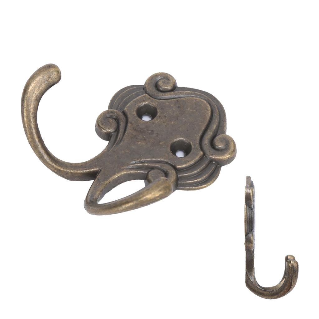 10 шт. Крючки для пальто Ретро Прочные Долговечные Двойные Крючки для халата для Пальто Шарфа Сумки Полотенца