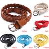 Beautiful Multiple Color Type Twisted Wax Woven Belt For Lady Girl