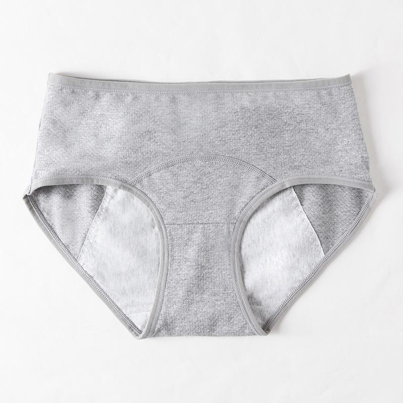 Женские антибактериальные менструальные трусы со средней посадкой из хлопка Синьцзян с защитой от протеканий