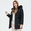 Astrid Зимнее женское пальто средней длины с меховым воротником, пуховик, парка с капюшоном, модная верхняя одежда