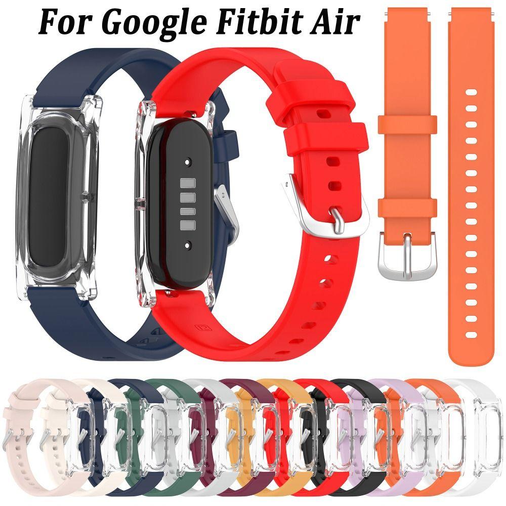 Adjustable Silicone Loop Watchband Strap Bracelet for Google Fitbit Air Smart Band Accessories