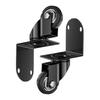 Quiet Glides 2pcs General Casters with Corner Guards Heavy Duty Casters Wheel Simple Installation for Tables & Chairs