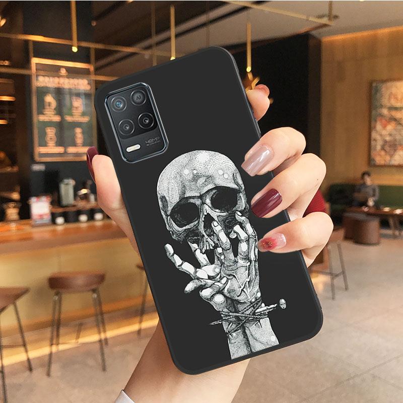 Skull Skeleton Tattoo Art Phone Case for OPPO Realme GT 2 Pro X2 Pro XT C25S 8 7 6 Pro 6i GT Master C3 C21 C21Y C11 X3 SuperZoom