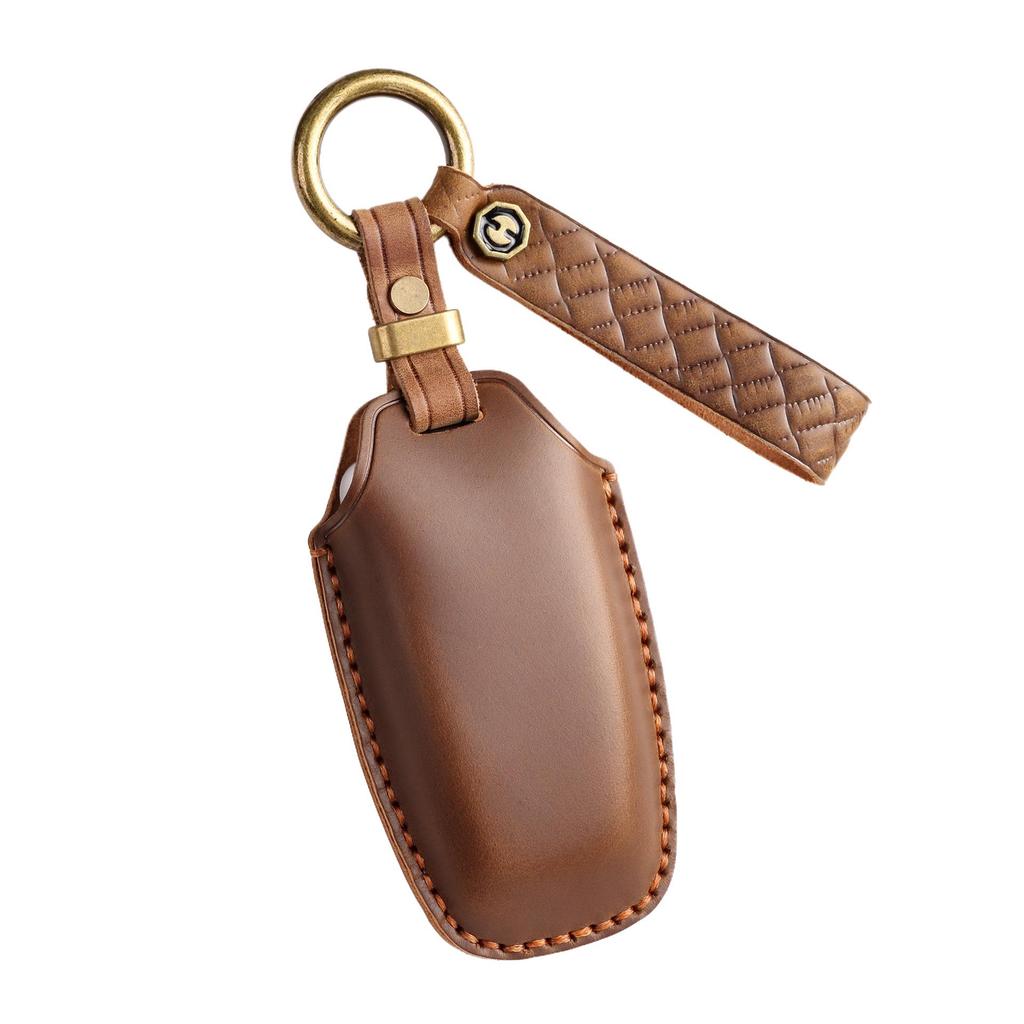 Кожаный чехол для ключа в стиле ретро ручной работы для Ford Focus/Mondeo
