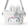 2WAY Drawstring Shoulder Snow Kuromi 129844 [Sanrio] (Fluffy Rabbit)