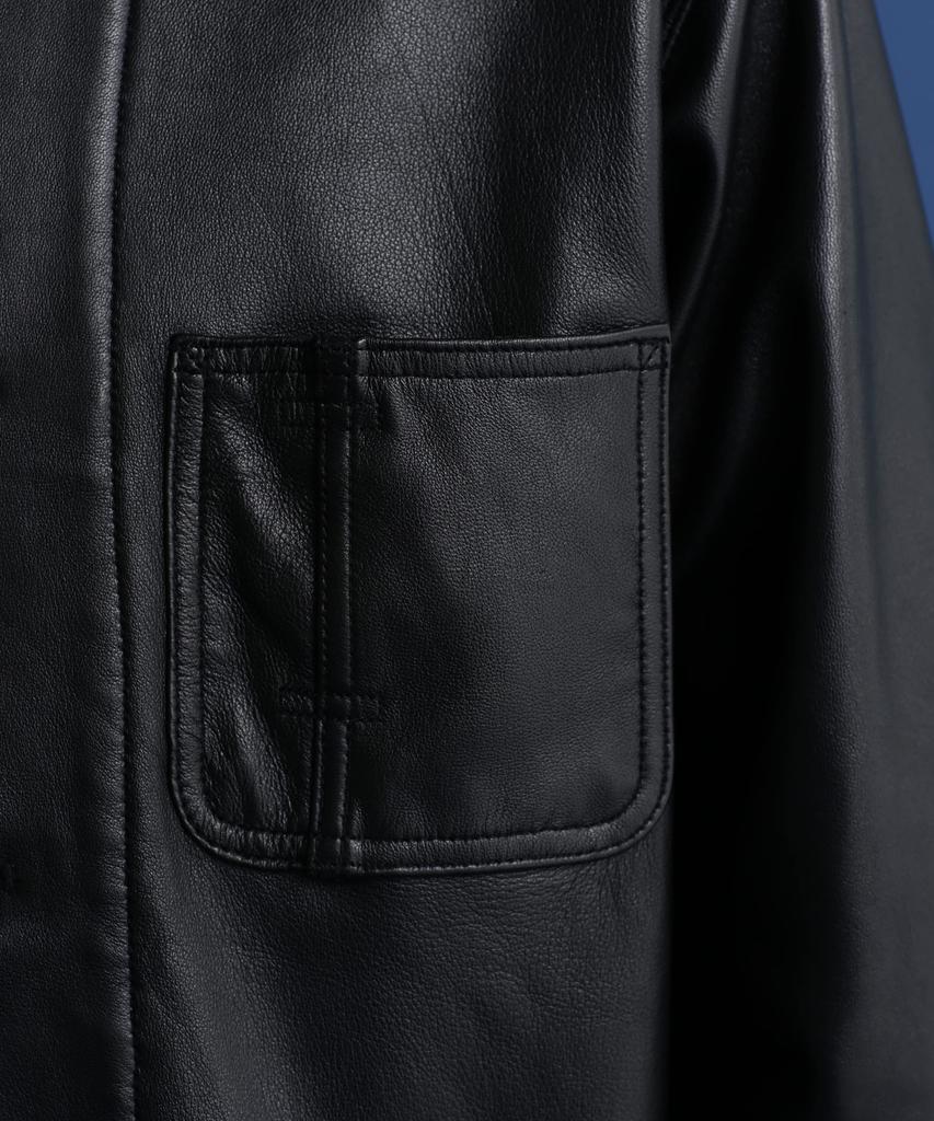 КОМБИНЕЗОН ИЗ ОВЧИНЫ кожаная куртка-комбинезон S 010 черный [Schott NYC] КУРТКА/Овчина мужской 782-3950079