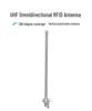 Внешний RFID-считыватель/записывающее устройство UHF 360° всенаправленное, антенна-стик с усилением 8 dBi, 915 МГц