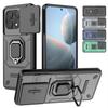 Слайд-камера Funda для POCO X6 Pro 5G Redmi Note 13 Pro 5G Case Armor Metal Ring Stand Защитная крышка для POCO X6 5G Capa