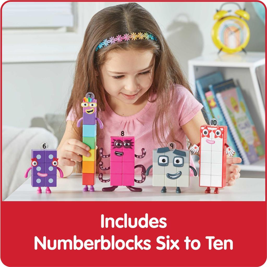 Numberblocks Friends Six to Ten Numberblocks Фигурки персонажей 5 штук 95357 Подлинный продукт