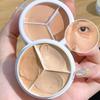 Round Holding Makeup Three Color Concealer Spot Acne Print Repair Foundation Dark Circles Are Not Easy To Stick Powder