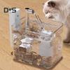 Wireless Cat Water Fountain 1.5L Automatic Pet Water Dispenser USB Rechargeable Cordless Waterer Ultra Quiet Motion Sensor Dog Drinking Fountain