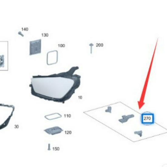 Mercedes-Benz GLE GLS W166 Front Left & Right Headlight Repair Kit - 1 Set