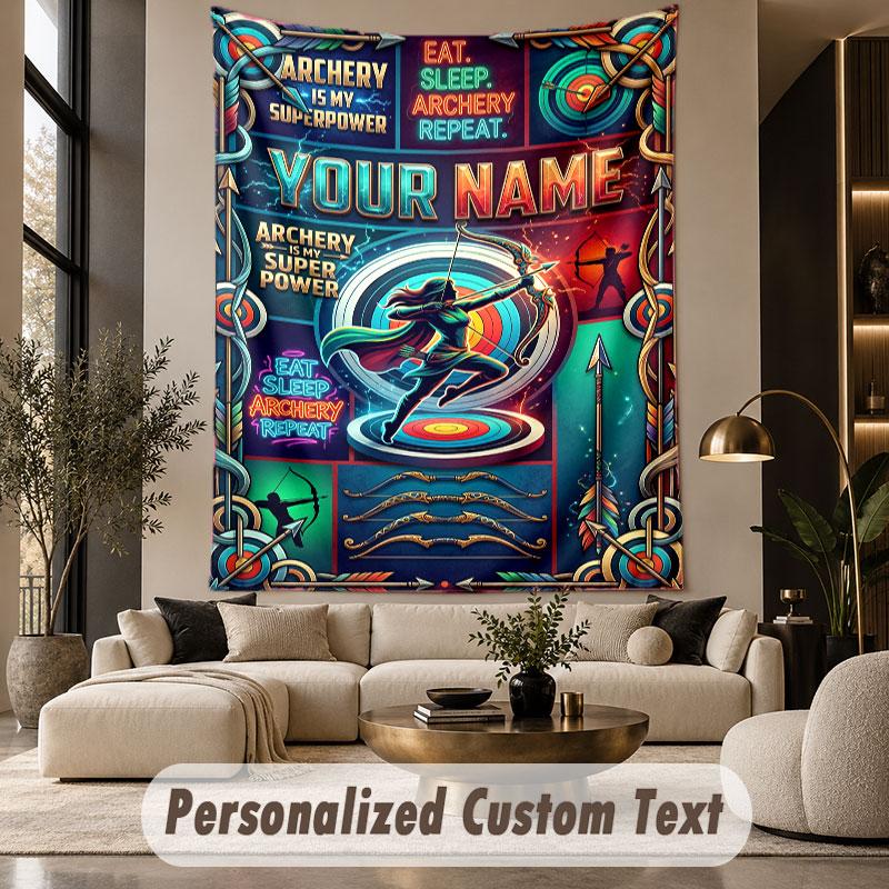 Decorative Artwork (167) Theme Wall Tapestry Customized With Name Text Personalized Hanging Tapestry For Bedroom Living Room Decor
