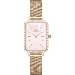Daniel Wellington Quadro Lumine Bezel Melrose Pink MOP Rose Gold 20X26mm DW00100669 Wrist Watch