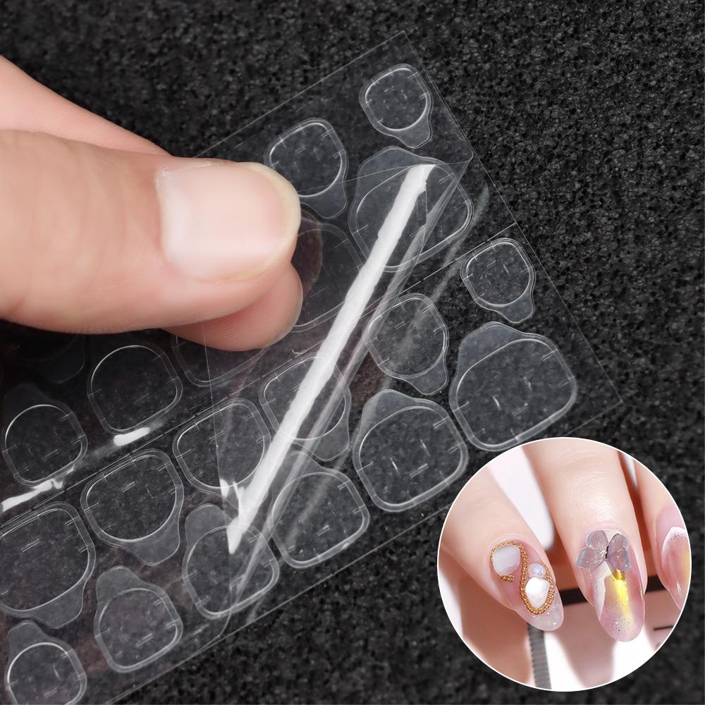 Красота Прозрачный Ультратонкий Инструмент Для Наращивания Клейкие Ленты Накладные Типсы Двусторонние Наклейки