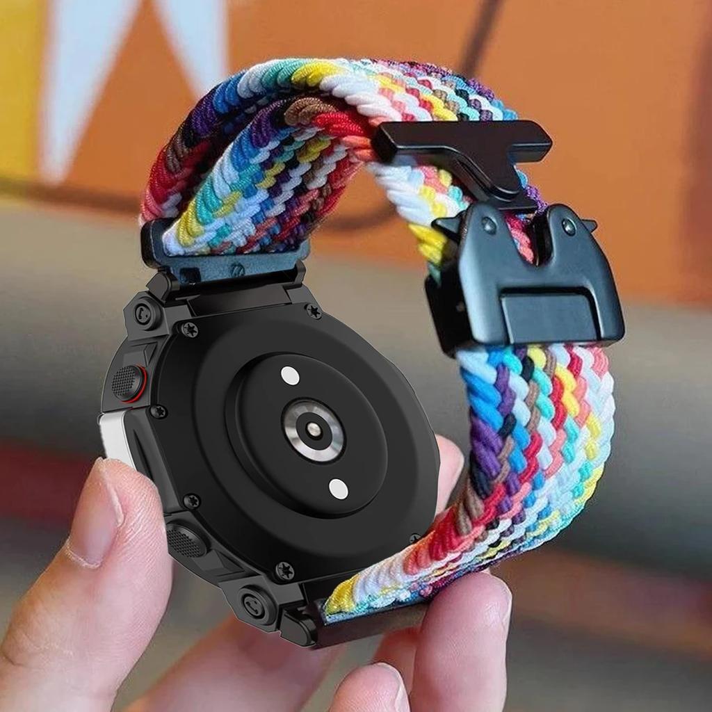 Ремешок в стиле паракорда для Huami Amazfit T-REX 2 3 плетеный ремешок для смарт-часов спортивный браслет для Xiaomi Amazfit T-Rex/T Rex Pro 2 3