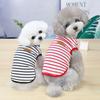 Summer Striped Dog T-Shirt Breathable Puppy Dog Clothes Vest for Small Medium Dogs Pet Cats Pug Apparel Costumes