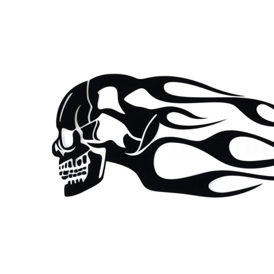 Полезная наклейка на мотоцикл, светоотражающая черная мода