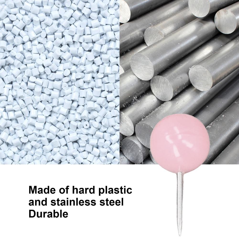 100Pcs Round head Push Pin 9.5*20mm Map Pin Boxed pin Decorative Tack  Art arrangement